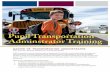 O S B A Pupil Transportation Adminstrator Training Training O S B A P r O g r A m Pupil Transportation OSBA is pleased to provide members with an opportunity for training in pupil