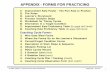 APPENDIX - FORMS FOR PRACTICINGmrother/Handbook/Appendix.pdf · © Mike Rother / Improvement Kata Handbook Appendix - Forms 1 1) ... The Five Kata to Practice 2) The Roles 3) ...