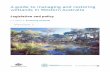 A guide to managing and restoring wetlands in Western ... · iii Legislation and policy A guide to managing and restoring wetlands in Western Australia Chapter 5: Protecting wetlands