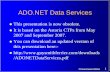 ADO.NET Data Services - Guy Smith-Ferrier · – RESTful Web Services, ... and select ADO.NET Entity Data Model) –Name it Northwind.edmx –In the wizard select Generate From Database