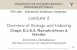 Lecture 2 - Introduction to Storage and Indexingdzeina/courses/epl446/lectures/02.pdfdefinitions in Storage and Indexing. ... – Hash-Based Indexing Query Optimization ... • What