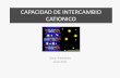CAPACIDAD DE INTERCAMBIO CATIONICO - …nuprec.com/Nuprec_Sp_archivos/Literatura/CAPACIDAD DE INTERCAMBIO...Intercambio Catiónico Cationes, retenidos en la arcilla y partículas de
