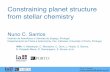 Constraining planet structure from stellar chemistry · Constraining planet structure from stellar chemistry ... Constraining planet structure from stellar chemistry ... T˙ Daily