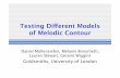 Testing Di erent Models of Melodic Contourmas03dm/papers/Slides_ESCOM09_Contour.pdf · Melodic Contour has been ... Step Curve Contour • n numerical parameter pairs (pitch, IOI)