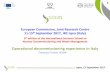 European Commission, Joint Research Centre 11-15th ...2017.radioactivewastemanagement.org/images/slide/5_Troiani... · European Commission, Joint Research Centre 11-15th September
