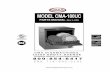 180UC Svc & Parts Manual Rev 1.03 050201 - CMA …€¦ · 03203.01 Dual Temperature Display Kit 1 00707.00 1/2 Water Solenoid Repair Kit JE 1 ... MODEL CMA-180UC PARTS MANUAL Rev.