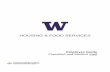 HOUSING & FOOD SERVICES - University of Washington · HOUSING & FOOD SERVICES . Employee Guide . Classified and Student Staff. December 2017. The University of Washington is a leader