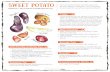 SWEET POTATO Harvest of the Month provides resources … · Harvest of the Month provides resources for the cafeteria, classroom, ... Make sweet potato chips- slice thinly or peel