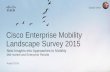 Cisco Mobility Survey 2015 · 5% 3% Mobility Impact over Next Three Years ... Technologies that Will Have the Greatest Impact over Next Three Years Base – ITDM ... Desktops Expected