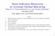 Steel Industry Measures to Combat Global Warming - JISF · Steel Industry Measures to Combat Global Warming ... reduction vs BAU emission in FY2020 by fully implementing state-of-