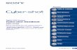 Cyber-shot Handbook - Sony eSupport · Digital Still Camera Cyber-shot Handbook DSC-H7/H9 ... Customizing the settings ... the DSC-H7 unless noted otherwise. 4