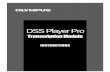 Olympus DSS Player Pro Help - Digitalvoice.ie · Troubleshooting ... a Dictation Module and a Transcription ... Point to "Programs" and select "Olympus DSS Player Pro." (3) ...