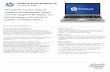 EliteBook 8560p Notebook PC data sheet - US English · The HP EliteBook 8560p offers industry-leading battery run time with multiple battery solutions for lightweight and extended