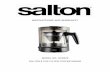 INSTRUCTIONS AND WARRANTY - salton.co.za _Salton 8 Cup... · instructions and warranty model no. scm100 salton 8 cup filter coffee maker