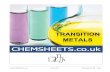 Chemsheets A2 1027 (Transition Metals)©  7-March-2017 Chemsheets A2 1027 Page 3 SECTION 2 – Complex ions 1) Some definitions