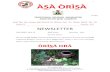 Asa Orisa News - ÀSÀ ÒRÌSÀ ALÁÀFIN ÒYÓ · Orin Òr ìsà Obà Àsàbó ... of Sango, who lost one of his ears fighting with Osun and afterwards turning into a river. ...