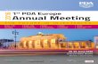 The Parenteral Drug Association presents: st PDA Europe Annual … · 2016-05-27 · The Parenteral Drug Association presents: THE FUTURE IN INJECTABLES ... 1st PDA Europe Annual