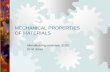 MECHANICAL PROPERTIES OF MATERIALS - KSU …fac.ksu.edu.sa/sites/default/files/ch03-mechanical-properties-2.pdf · Manufacturing materials MECHANICAL PROPERTIES OF MATERIALS 1. Bending