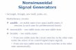 Nonsinusoidal Signal Generators - utcluj.ro · Nonsinusoidal Signal Generators ... •NE566 - Function generator VCO, square, triangular - 1MHz •AD9833 - Low power, programmable