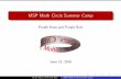 MSP Math Circle Summer Camp - University of South Alabama · MSP Math Circle Summer Camp Purple Haze and Purple Rain June 15, 2016 Purple Haze and Purple Rain MSP Math Circle Summer