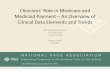 Clinicians’ Role in Medicare and - National PACE Association Role in... · Clinicians’ Role in Medicare and Medicaid Payment –An Overview of Clinical Data Elements and Trends