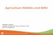 Agriculture NAMAs and MRV Rica Coffee NAMA •MRV will serve as a tool to improve national data •MRV will include the status of ... 2013, National Planning for GHG Mitigation in