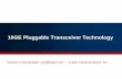 10GE Pluggable Transceiver Technology · 10GE Pluggable Transceiver Technology ... • 10GBASE-R – LAN PHY serial 10G Signal • 10GBASE-W – WAN PHY serial 10G Signal
