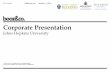 Corporate Presentation - Johns Hopkins Bloomberg … · Corporate Presentation . Johns Hopkins University . ... Forum: Together with ... acquisitions, and PMO . 9 .