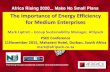 The importance of Energy Efficiency for Medium Enterprises 2_Case studies_Afripack_M... · The importance of Energy Efficiency for Medium Enterprises ... 83% OF TOTAL FOOTPRINT IS