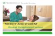 FACULTY AND STUDENT - ProMedica | Our mission is to ... Documents/for-health...FACULTY AND STUDENT Clinical Orientation Content THE PROMEDICA MISSION IS TO IMPROVE YOUR HEALTH AND