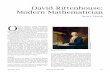 David Rittenhouse: Modern Mathematician - ams.org · David Rittenhouse: Modern Mathematician David E. Zitarelli O n the surface it seems implausible that a colonial scientist could