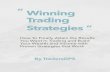 Winning Trading Strategies - CollinSeow.com · “ Winning Trading Strategies ... frequently used for Technical Analysis, ... we should always aim to buy a dip or pullback in an