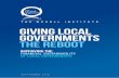 Mcell Giving Local Governments the Reboot Local Governments... · Insti tute Part 3: Obstacles to Change ... THE MCELL INSTITUTE Giving Local Governments the Reboot IMPROVING THE