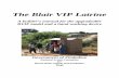 The Blair VIP Latrine - SSWM · is for a brick lined pit and a covering concrete slab, ... Measurement of Portland cement for spiral brick ... Finishing off 6litres 60li ...
