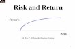 Risk and Return - Angelfire · The Variance & Standard Deviation ... The weighted average of square of possible deviations from its mean, ... Probability –Covariance and Correlation