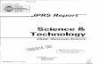 Science & Technology - Defense Technical Information Center · Science & Technology USSR ... Determination of As in Form of Electrochemically Produced AsH 3 (L.Yu ... Delays Introducing