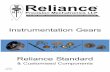 Instrumentation Gears - linearpositioningsystems.com · Standard Product Sales : +44 (0)1484 601060 +44 (0)1484 601061 sales@rpmechatronics.co.uk © Reliance Precision Mechatronics