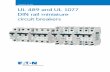 Product Guide UL 489 and UL 1077 DIN rail miniature ... · eaton corporation UL 489 and UL 1077 DIN Rail Miniature Circuit Breakers 1 ... RT = BlankUL 489 branch circuit with ring
