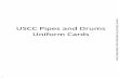 USCC Pipes and Drums Uniform Cards - West Point B (Uniforms … · s front of the Cadet Black Jacket. Patch Pipes & Drums Directorate of Cadet Activates (DCA)Patch. The Pipes & Drums