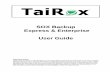 SOX Backup Express & Enterprise User Guide - TaiRox Backup... · options to include the backup and management of Sage CRM or any other SQL Server database. The DBLoad process can