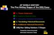 AP WORLD HISTORY The Five Writing Stages of the DBQ …mrhistoryclass.weebly.com/uploads/5/6/7/8/56780747/five_stages_of... · AP WORLD HISTORY The Five Writing Stages of the DBQ