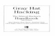 Gray hat hacking : the ethical hacker's handbook Hacking,TheEthical Hacker's Handbook, Third Edition xiv DeterminetheAttack Vector 221 BuildtheExploitSandwich 222 Test theExploit 222