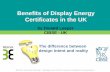 Benefits of Display Energy Certificates in the UK - .Benefits of Display Energy Certificates in the