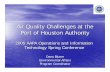 Air Quality Challenges at the Port of Houston Authority€¦ · Air Quality Challenges at the Port of Houston Authority ... • Lubrizol’s PuriNOx – 25% NOx, ... • Developed