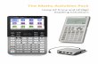 The Maths Activities Pack - HP Graphing Calculators · Hewlett Packard have been in the forefront of calculator technology since its earliest ... The Maths Activities Pack: Using