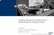 Supply Network Collaboration – Extending the Supply … · Supply Network Collaboration – Extending the Supply Chain ... Supplier Collaboration with SAP SNC 5.1 ... Supplier Collaboration