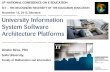 University Information System Software Architecture Platformsidg.bg/idgevents/idgevents/2012/1115181118-University_Information... · university information system software architecture