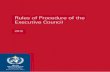 Rules of Procedure of the Executive Council - €¦ · shall be taken on a recommendation, the SecretaryGeneral ... Rules of Procedure of the Executive Council ... The letter of invitation
