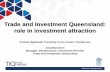 Trade and Investment Queensland: role in investment attraction · Trade and Investment Queensland: role in investment attraction ... broccoli, sweet corn, ... PowerPoint Presentation
