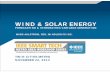 WIND & SOLAR ENERGY - WindLogics€¦ · WIND & SOLAR ENERGY FORECASTING ... to wind and solar energy ... Losses reflect deductions in energy production in a real world wind power